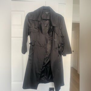 bebe Classic Black Trench Coat